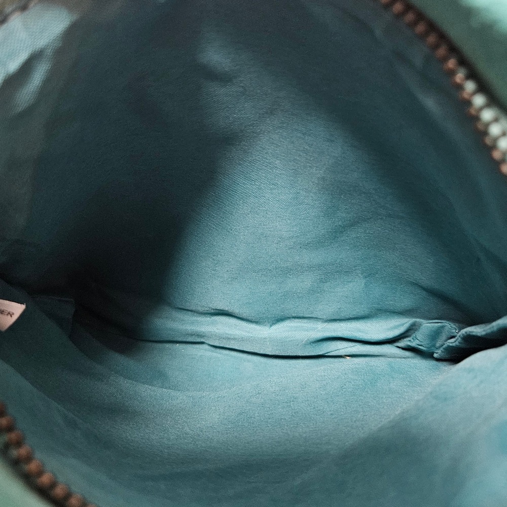 Turquoise Genuine Suede Leather‎ Fringe Crossbody Bag Small Boho Festival Teal - Picture 4 of 5